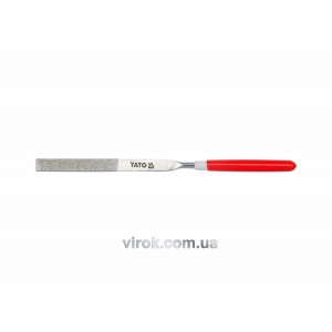 Надфіль алмазний YATO плоский, l= 160/50 мм, b= 4 мм [80/800]