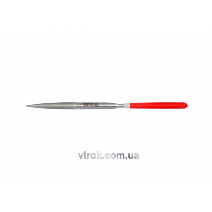 Надфіль алмазний YATO півкруглий, l= 160/50 мм, b= 4 мм [80/800]