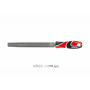 Напильник по металу YATO, напівкруглий l=250 мм, #2 [20/80]