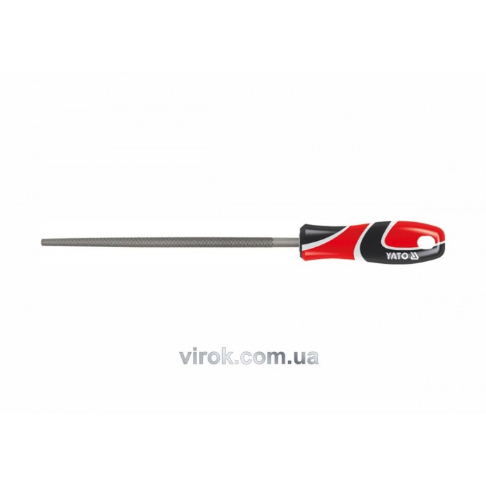 Напильник по металу YATO, круглий l=200 мм, #2 [20/80]