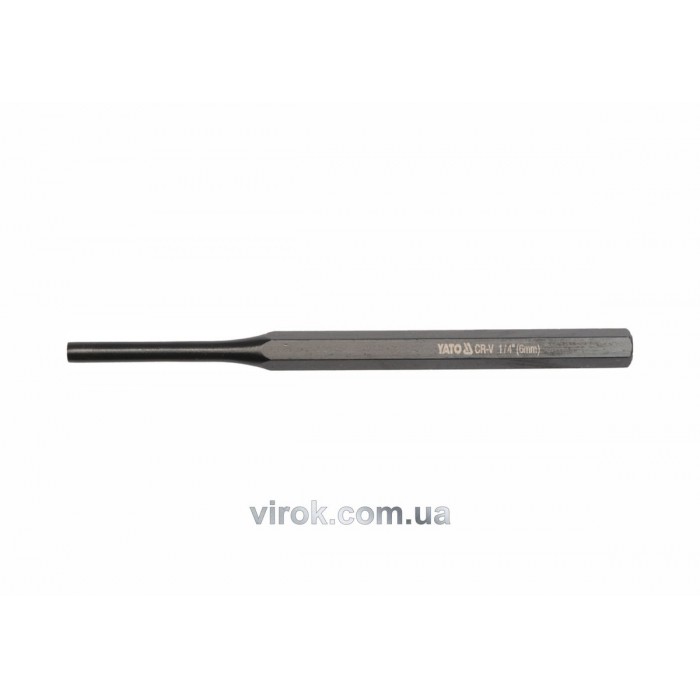 Пробійник слюсарний YATO : Ø= 6 мм, l= 150 мм [20/120]