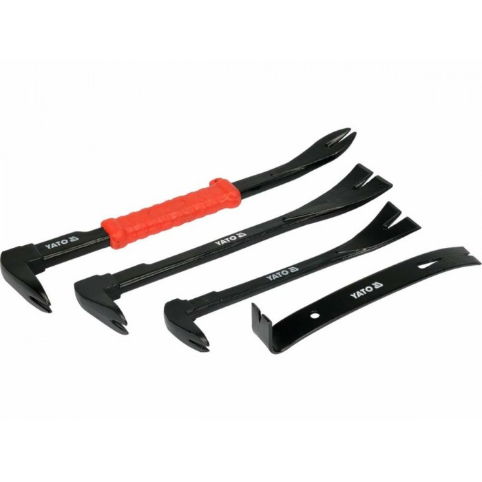 Набір ломів- цвяходерів YATO: 4 шт., l= 180/2000/250/300 мм [6/12]