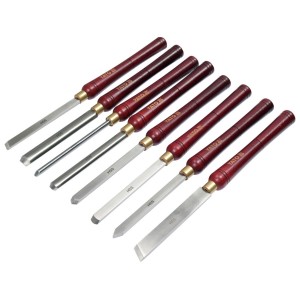 Різці токарні по дереву YATO 8 шт. заг. l= 435 мм, леза l= 160 мм в футлярі [5/90]