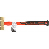 Молоток з мідним обухом YATO m= 800 г, скловолокниста ручка [6/24]