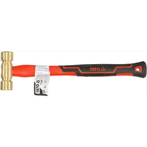 Молоток з мідним обухом YATO m= 1000 г, скловолокниста ручка [6/24]