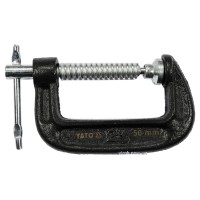 Струбцина з гвинтовим затиском "G" подібна YATO; l= 50 мм (2") [50]