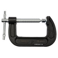 Струбцина з гвинтовим затиском "G" подібна YATO; l= 75 мм (3") [10/30]