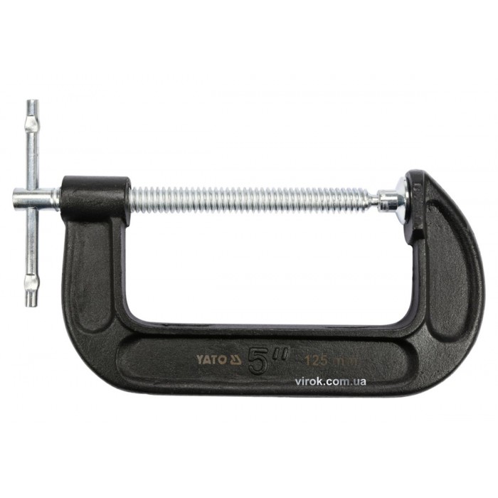 Струбцина з гвинтовим затиском "G" подібна YATO; l= 125 мм (5") [18]