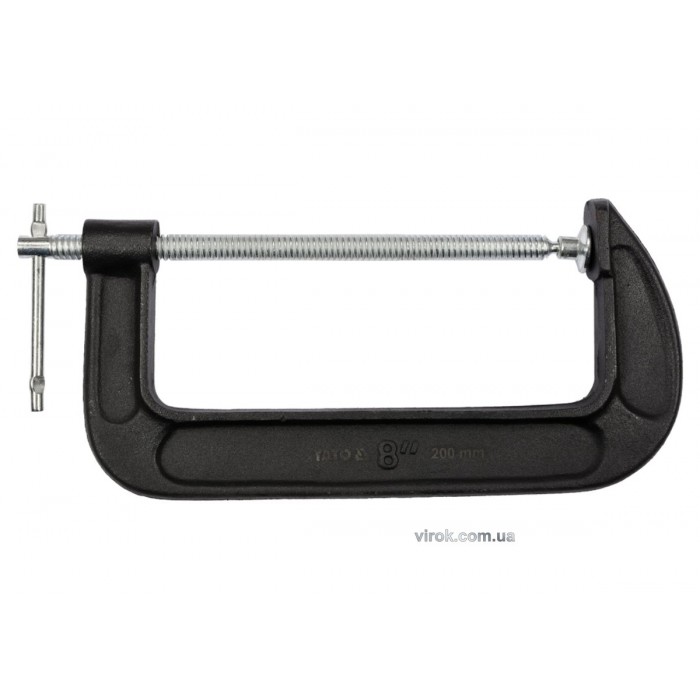 Струбцина з гвинтовим затиском "G" подібна YATO; l= 200 мм (8") [12]