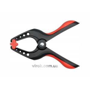 Струбцина пружинна- "прищіпка", пластикова YATO : L= 100 мм, роб. висота/глиб.- 42/44 мм [24/240]