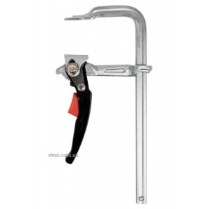 Струбцина з важільним затискачем, стальна, тип "F" YATO; l= 250 мм, h= 100 мм [2/12]