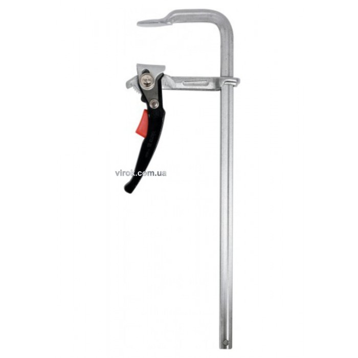 Струбцина з важільним затискачем, стальна, тип "F" YATO; l= 400 мм, h= 100 мм [2/6]