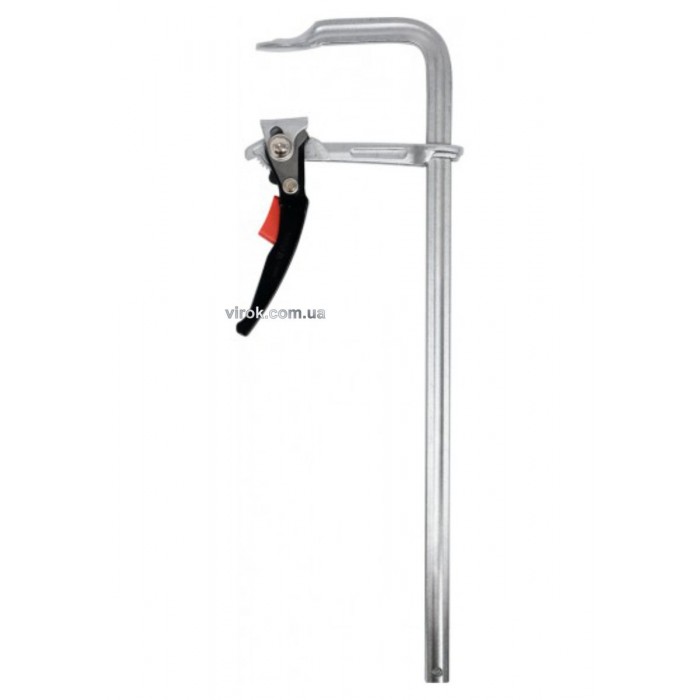 Струбцина з важільним затискачем, стальна, тип "F" YATO; l= 500 мм, h= 120 мм [2/4]