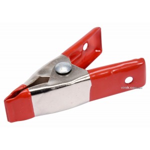 Струбцина пружинна- "прищіпка", металева YATO : L= 50 мм, роб. висота/глиб.- 20/20 мм [500]