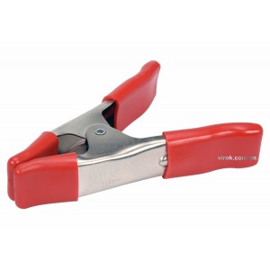 Струбцина пружинна- "прищіпка", металева YATO : L= 100 мм, роб. висота/глиб.- 25/25 мм [48/96]