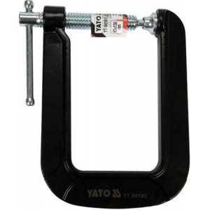 Струбцина з гвинтовим затискачем YATO, тип "С" глибока, 63х 130 мм [6/36]
