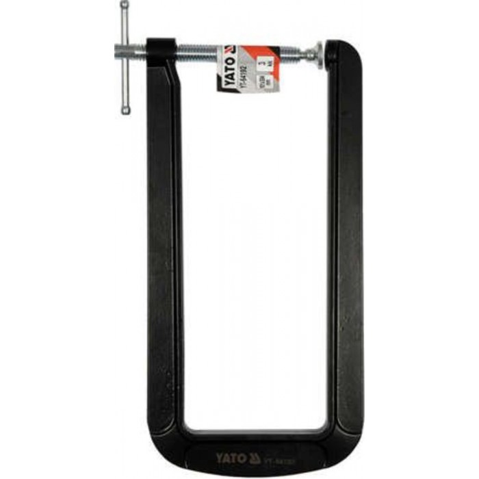 Струбцина з гвинтовим затискачем YATO, тип "С" глибока, 101х 304 мм [6/12]