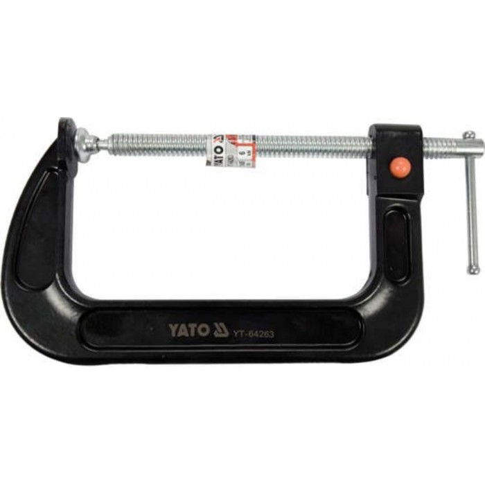 Струбцина з гвинтовим затискачем YATO, тип "С", швидкий затиск, 85х 150 мм [4/16]