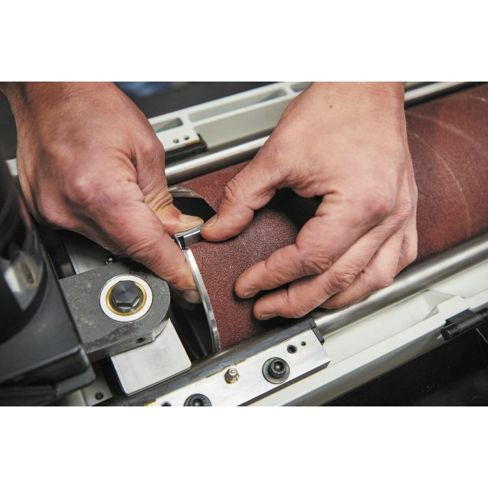 Шліфувальний барабанний верстат JET JWDS-2244OSC-M з осциляцією 230В, 2,3(1,3)кВт, стрічка 75мм (2М)