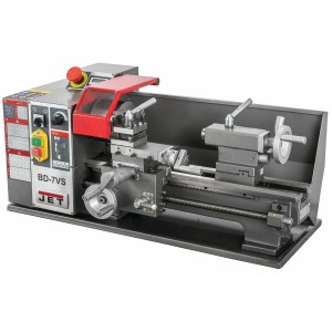 Токарний верстат по металу JET BD-7VS : 230 В, 0,6 кВт. зона Ø= 180/ 110 мм- стани/супор