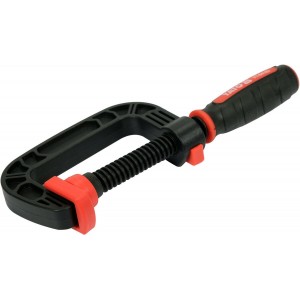 Струбцина з гвинтовим затискачем з нейлона  YATO, тип "С", 50 мм, глиб- 45 мм [12/72]