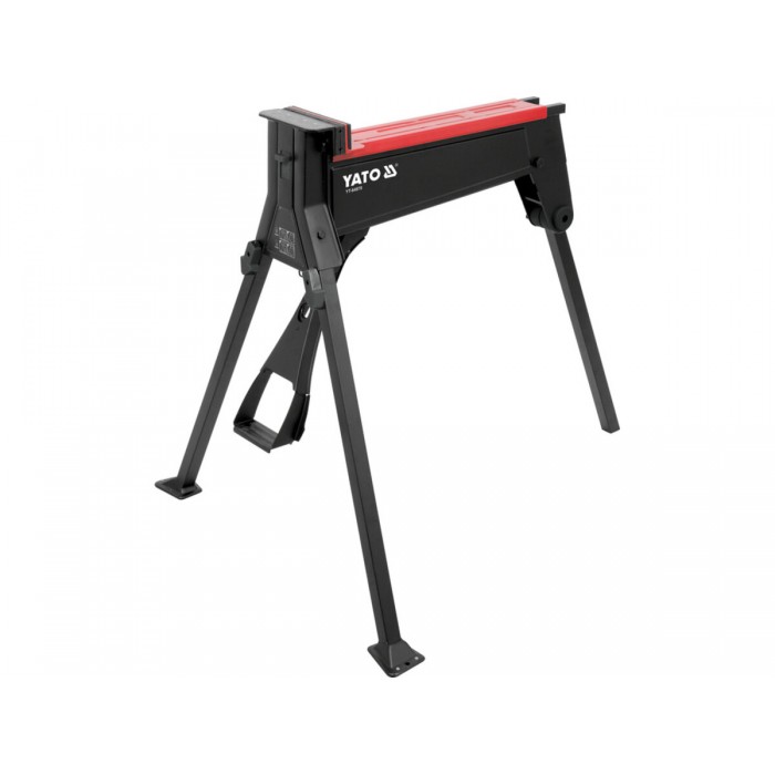Лещата мобільні на 3 ніжках YATO; розвід/ ширина губ- 955/180 мм, сила стиску- 10кН, макс. наван-300