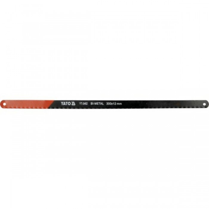 Полотно по металу YATO: l = 300х 12х 0,6 мм, BIMETAL-COBALT упк. 2шт. [20/500]