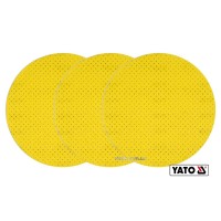 Диск шліфувальний, перфорований, на липучці, до шліфмашини YATO : G100, Ø= 225 мм, 3 шт (DW)