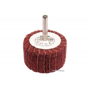 Круг пелюстковий шліфувальний YATO : подовжений Ø= 50 мм К100, шпиндель Ø= 6 мм, H= 30 мм [10/60]