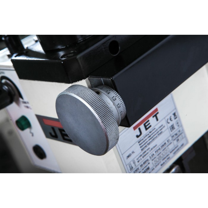 Фрезерно-свердлильний верстат JET JMD-1L: 230В 0.25(0,15)кВт. МК-2 сверда Ø≤10 мм.т/к фрезиØ=20/10мм