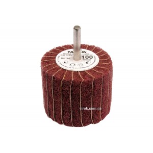 Круг пелюстковий шліфувальний YATO : подовжений Ø=60 мм, К60, шпиндель Ø= 6 мм, H= 50 мм [10/60]