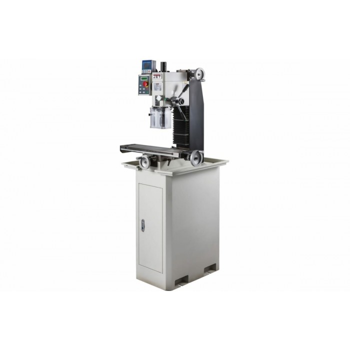 Фрезерно-свердлильний верстат по металу JET JMD-X2S DRO: 230 В, 0,75 кВт з свердлінням Ø≤ 20 мм