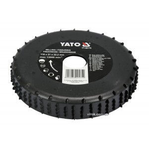 Диск-фреза YATO : Ø= 118 x 22.2 мм, h=21 мм. для дерева, ПВХ, гіпсу DW