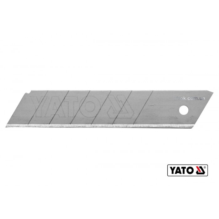 Леза сталеві з відломними сегментами YATO : W= 25 мм, 10 шт [10/60]