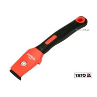 Цикля-скребок з поліпропіленовим корпусом і гумовою ручкою YATO: лезо- 30 мм, l= 200 мм [10/50]