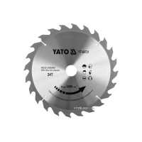 Диск пиляльний победітовий по дереву YATO: 255x30x3.0x2.0 мм, 24 зубці, R.P.M до 6000 1/хв [10/20]