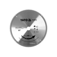Диск пиляльний победітовий по дереву YATO: 315x30x3.2x2.2 мм, 96 зубців, R.P.M до 4900 1/хв [10]