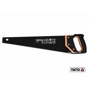 Ножівка по дереву YATO : L= 500 мм, 7 зубів/1", полотно t= 1 мм, покрите PTFE [6/24]