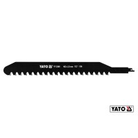 Полотно до шаблевої пили по керамічній і силікатній цеглі YATO: l= 462 мм, h= 2 мм, 1 зуб/1" [25/50]