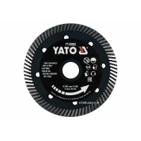 Диск відрізний алмазний по гресу,кераміці "TURBO" YATO Ø=125x1.3x10x22.2мм,в мокрому і сухому режимі