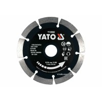 Диск відрізний алмазний по каменю і бетону YATO Ø=125x2x10x22.2 мм, в мокрому і сухому режимі [20]