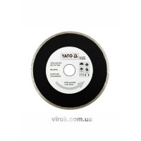 Диск алмазний суцільний YATO : Ø= 200х8,0x25,4 мм. H= 2.2 мм [10/40]