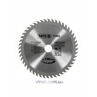 Диск пиляльний победітовий по дереву YATO: 160x20x2.8x2.0 мм, 48 зубців, R.P.M до 9500 1/хв [25/50]