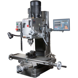 Фрезерно-свердлильний станок JETJMD-45LPF редукторний з авто подачею пінолі шпинделя (400B)