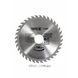 Диск пиляльний победітовий по дереву YATO: 160х30х2.8х2.0 мм, 36 зубців, R.P.M до 9500 1/хв [25/50]