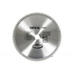 Диск пиляльний победітовий по дереву YATO: 300х30х3.2х2.2 мм, 96 зубців, R.P.M до 5000 1/хв [10]