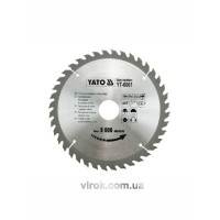 Диск пиляльний победітовий по дереву YATO: 184х30х3.2х2.2 мм, 40 зубців, R.P.M до 9000 1/хв [25/50]