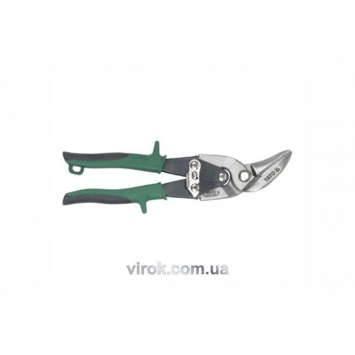 Ножиці по металу YATO : L= 235 мм, праві, Cr-Mo [6/36]