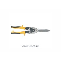 Ножиці по металу YATO : L= 290 мм, прямі подовжені, Cr-Mo [6/36]