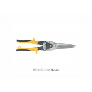 Ножиці по металу YATO : L= 290 мм, прямі подовжені, Cr-Mo [6/36]